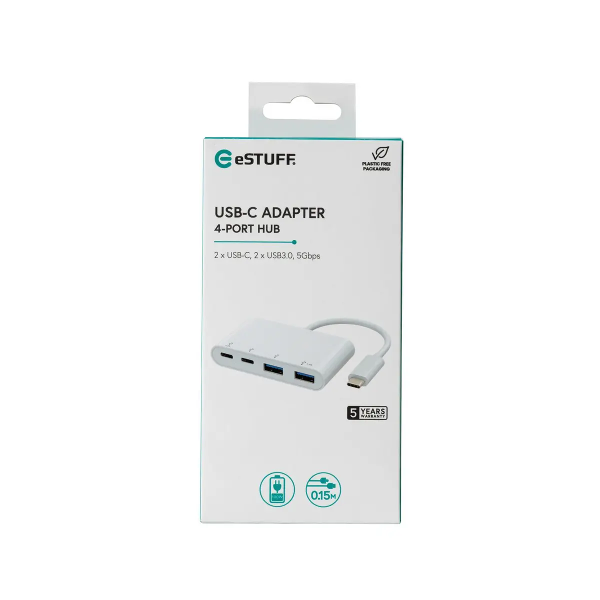 USB-концентратор eSTUFF с 4 портами и USB Power Delivery Photo 3