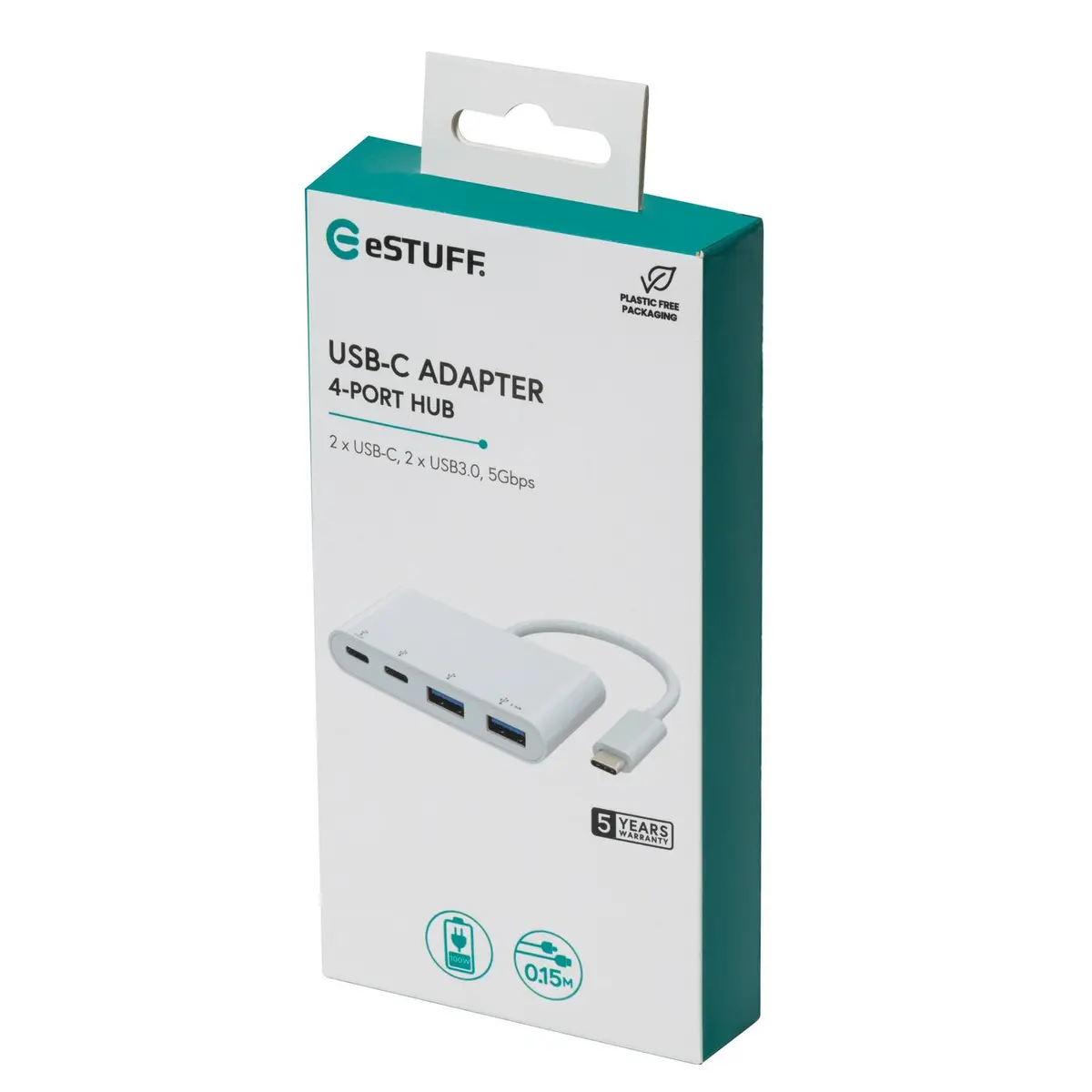 USB-концентратор eSTUFF с 4 портами и USB Power Delivery Photo 4