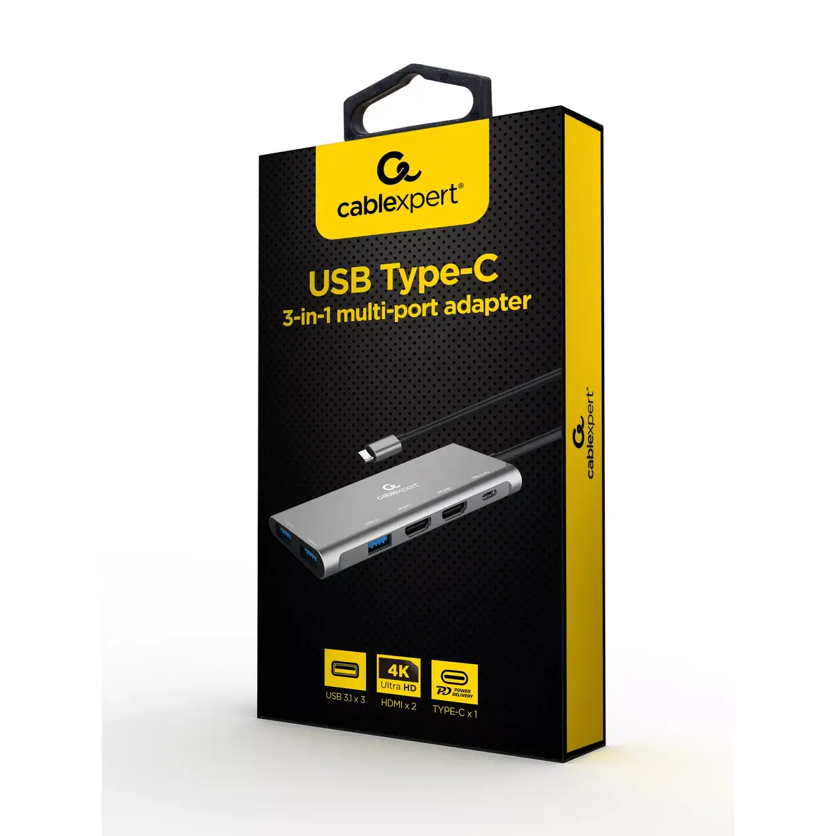 Gembird USB Type-C хаб A-CM-COMBO3-03 Photo 5