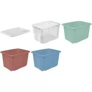 Контейнер для хранения keeeper emil 15 л Nordic Blue с ручками – пластиковый короб для дома
