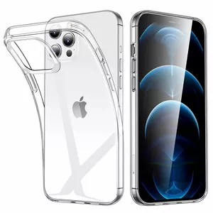 Clear ultra-thin silicone back case Riff for Apple iPhone 14 Pro, transparent, model RF-SC-IPH-14PRO-TR