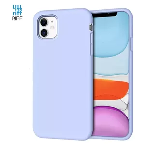 Back cover case Riff for Apple iPhone 12 Pro Max Light Purple Slim Soft Silicone