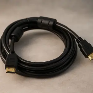 Riff HDMI кабель V1.4 Ethernet тип A с фильмром - 19/19 муж./муж. Золотое покрытие 5м черный (Bulk)