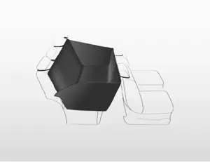 Car seat/boot cover Trixie 13203 — polyester, black, 1550×1300 mm