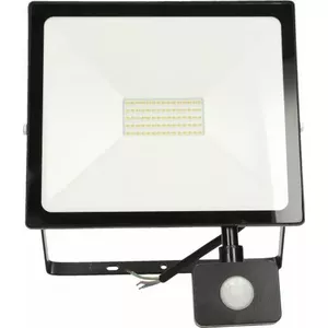 Floodlight ORNO ALLED 50W with PIR, 4000 lm, 4000 K, IP44, aluminum and glass