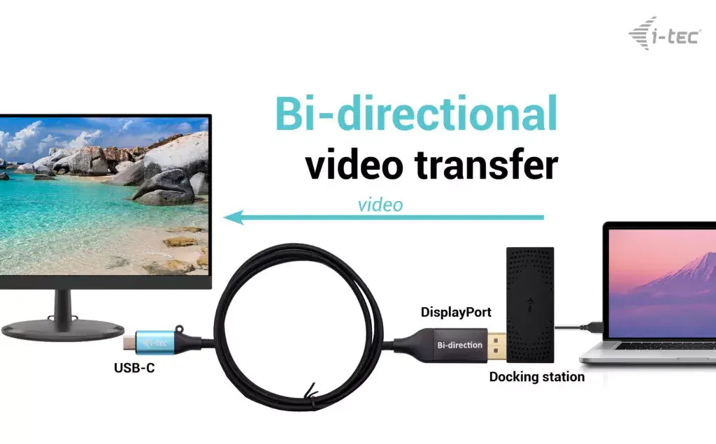 i-tec USB-C DisplayPort двунаправленный адаптер Photo 2
