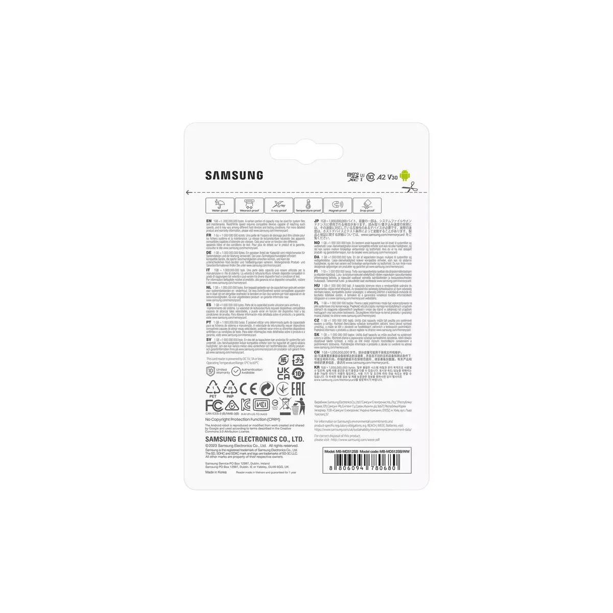 MicroSDXC Samsung 512GB MB-MD512S Photo 4