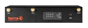 TERRA VPN-GATEWAY BLACK DWARF PRO G5 Hardware Firewall Desktop 2.83 Gbit/s Firewall Throughput 0.42 Gbit/s VPN Throughput Dual-band Wi-Fi 15 Users