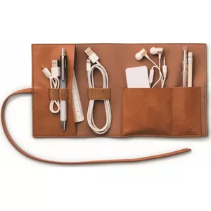 Travel tech-tidy organizer IF Bookaroo — brown — travel accessories, tech organizer pouch