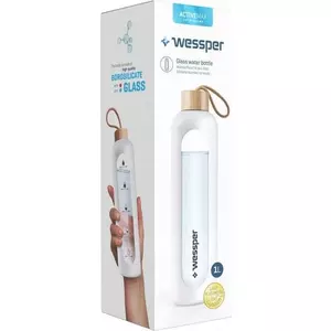 Спортивная бутылка wessper WES260-WH — 1 л белая, питьевая бутылка