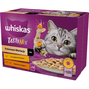 WHISKAS Tasty Mix - влажный корм для кошек - 12х85г