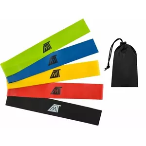 Malatec GC6242 Latex Exercise Resistance Bands (5pcs.) with Carry Bag Rainbow