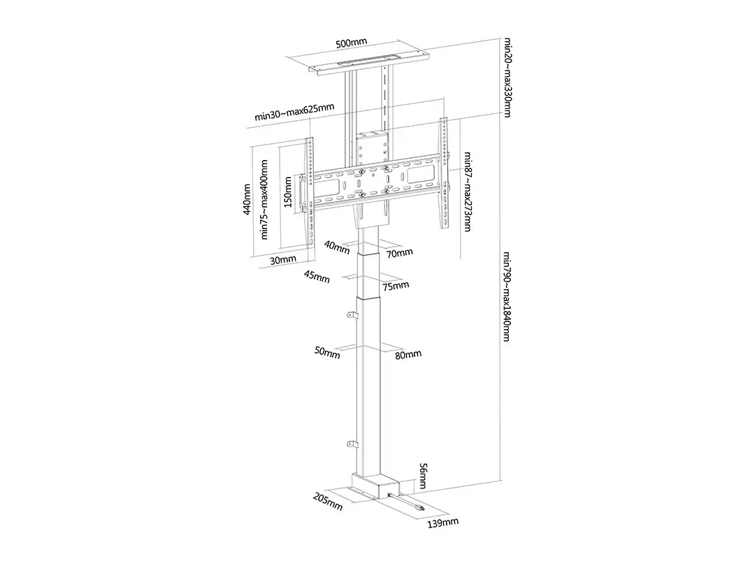 Multibrackets M Motorized TV Lift X-Large Photo 6