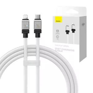 USB-C to Coolplay Series Fast Charging Cable Baseus 1 m, 20W, white