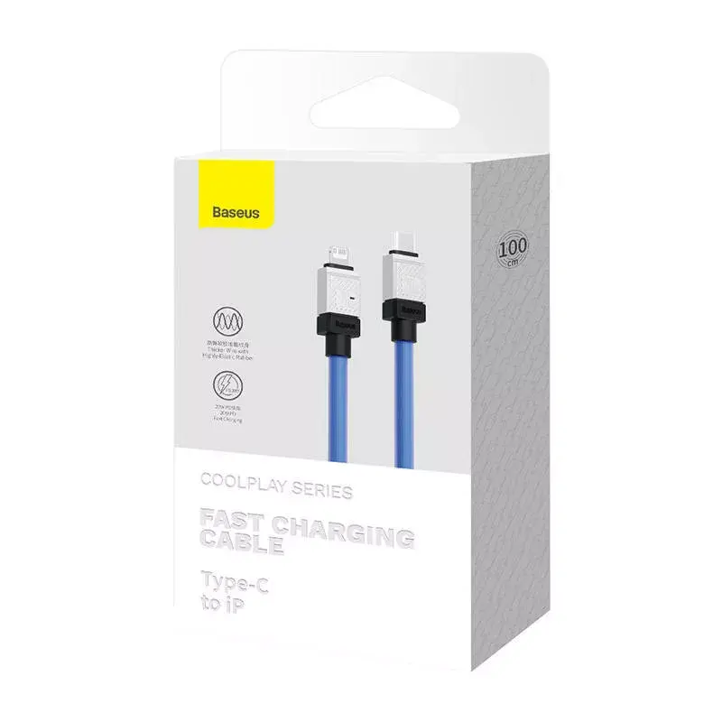 Baseus CoolPlay USB-C на Lightning 20W 1 м фиолетовый кабель Photo 9