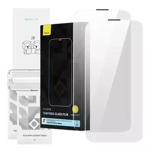 Tempered Glass Screen Protector Baseus for iPhone 14 Pro with built-in dust filter