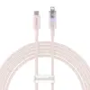 Кабель быстрой зарядки Baseus USB-A на Lightning 2м розовый Photo 3