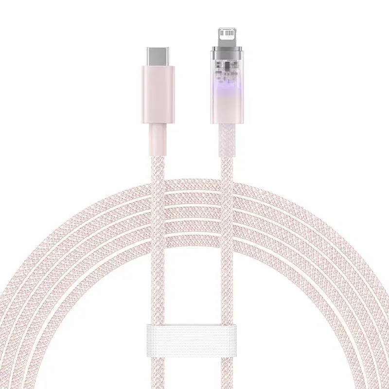 Кабель быстрой зарядки Baseus USB-A на Lightning 2м розовый Photo 4