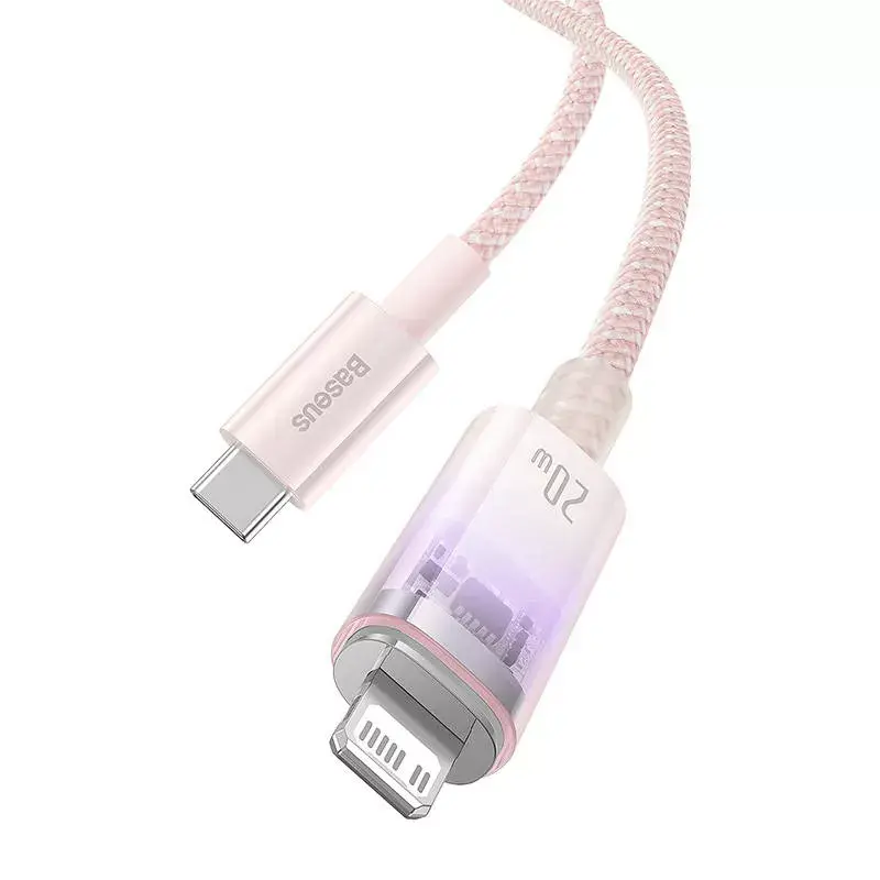 Кабель быстрой зарядки Baseus USB-A на Lightning 2м розовый Photo 5