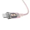 Кабель быстрой зарядки Baseus USB-A на Lightning 2м розовый Photo 7