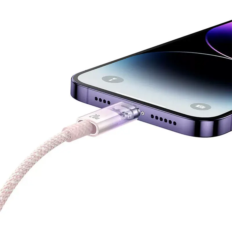 Кабель быстрой зарядки Baseus USB-A на Lightning 2м розовый Photo 9