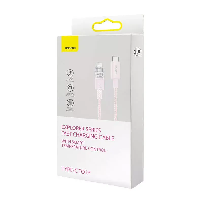 Кабель быстрой зарядки Baseus USB-A на Lightning 2м розовый Photo 10