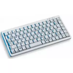 Проводная компактная клавиатура Cherry G84-4100 AZERTY 83 клавиши USB + PS/2 серый, кабель 1.75 м