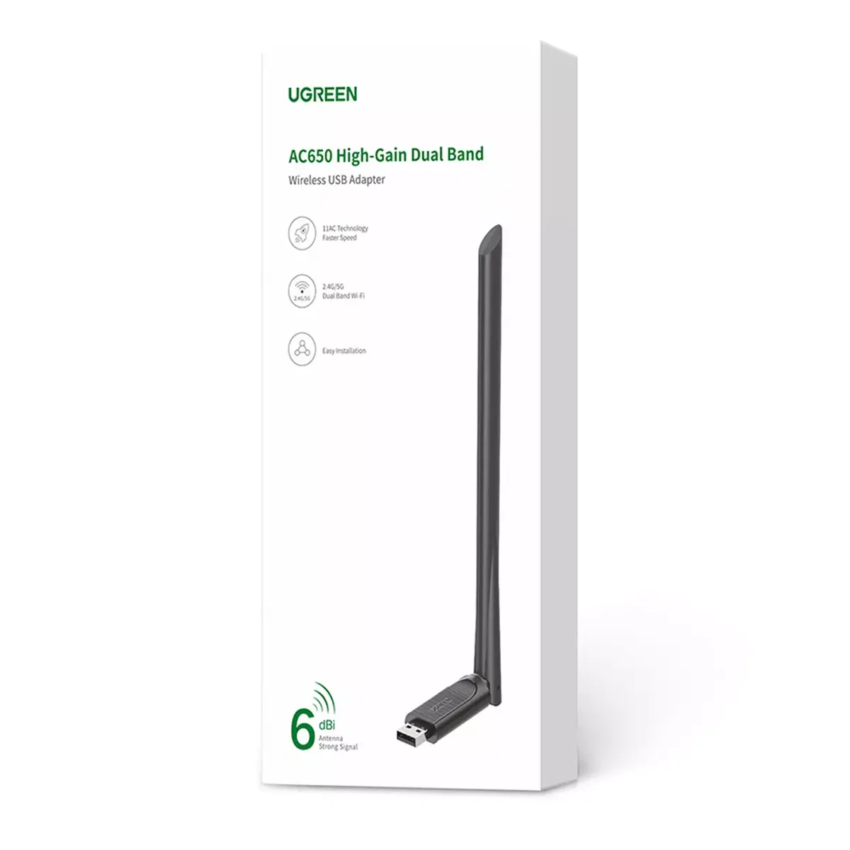 UGREEN CM496 AC650 USB Wi‑Fi адаптер Photo 2