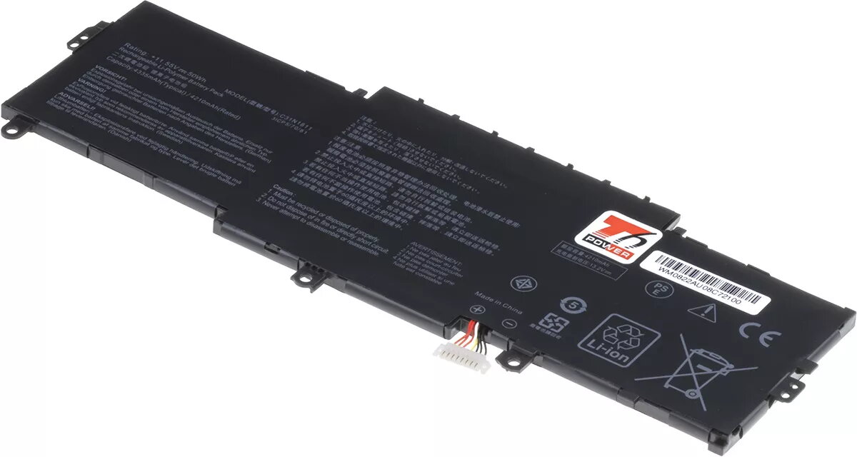 Klēpjdatora akumulators t6 power priekš Asus