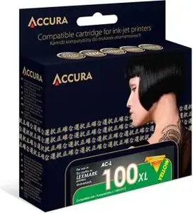 Ink cartridge Accura 100XL compatible — high yield black, for Lexmark printers