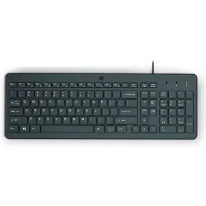 Проводная полноразмерная USB-клавиатура HP 150, черная