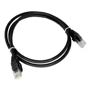 Networking cable Alantec KKU6ACZA0.25 Cat6a U/UTP 0.25 m Black RJ-45–RJ-45