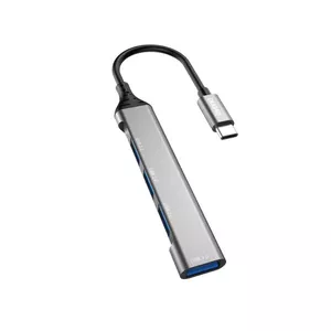 DUDAO A16T 4-in-4 USB-C Hub Проводной USB 3.2 Gen 1 Type-C Серый