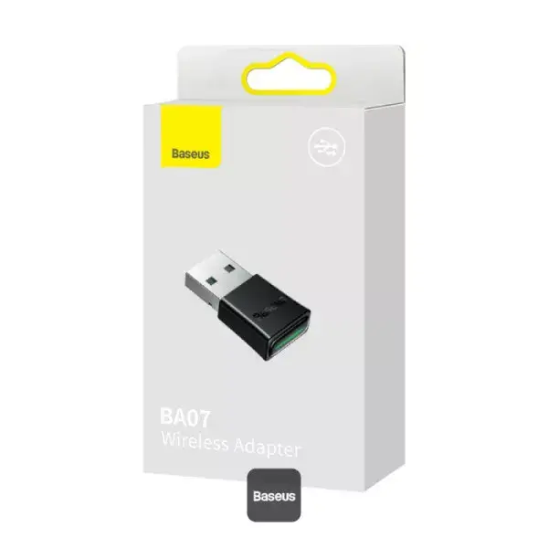 Baseus BA07 Mini Bluetooth адаптер для ПК, USB 5.3 беспроводной Bluetooth Dongle приемник - черный Photo 2