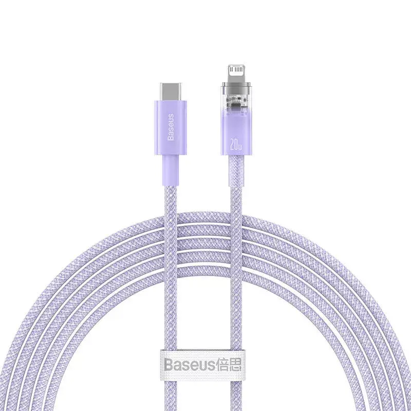 Baseus ātrās uzlādes kabelis USB-C uz Lightning 2m, 20W Photo 2