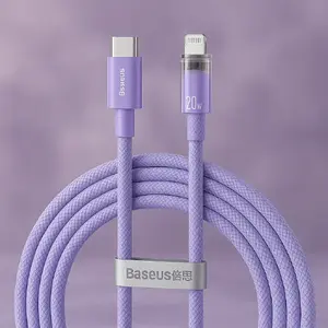 Baseus USB-C to Lightning Fast Charging Cable Explorer Series 2m, 20W (purple)