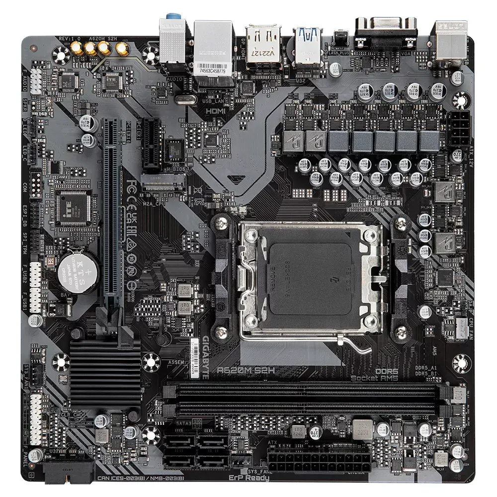 Mātesplate GIGABYTE A620M S2H, A620 Photo 4