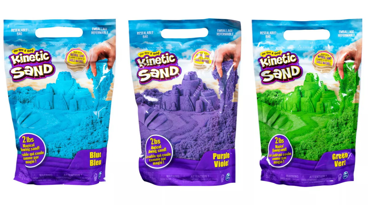 Kinetic Sand Spinmaster Blue 2 lb Photo 1