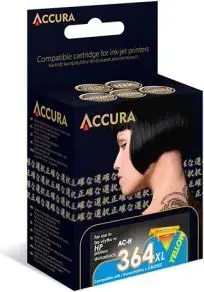 Картридж с чернилами Accura HP No. 364XL (CB325EE) совместимый — повышенной ёмкости, желтый