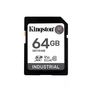 Kingston Technology Industrial 64 GB SDHC UHS-I Klases 10