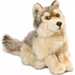 Mīkstā rotaļlieta WWF Vilks 25 cm, modelis 384889, kolekcijas plīša rotaļlieta