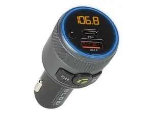 FM transmitter BLOW 19916 with Bluetooth 5.1 and QC3.0 car power adapter
