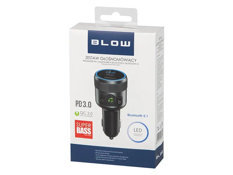 FM transmitter BLOW 19916 Bluetooth 5.1 Photo 5