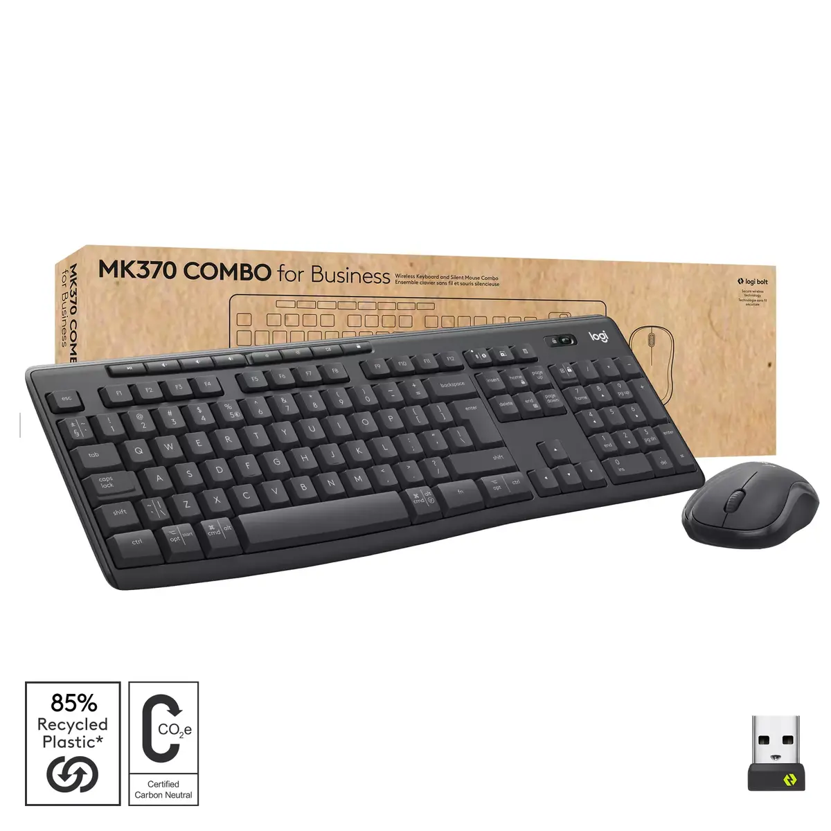 Logitech MK370 Combo for Business klaviatūra un pele Photo 3