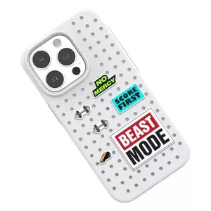 Pinit Dynamic Case Set priekš iPhone 14 Plus / 15 Plus 6,7" — melns ar rakstu