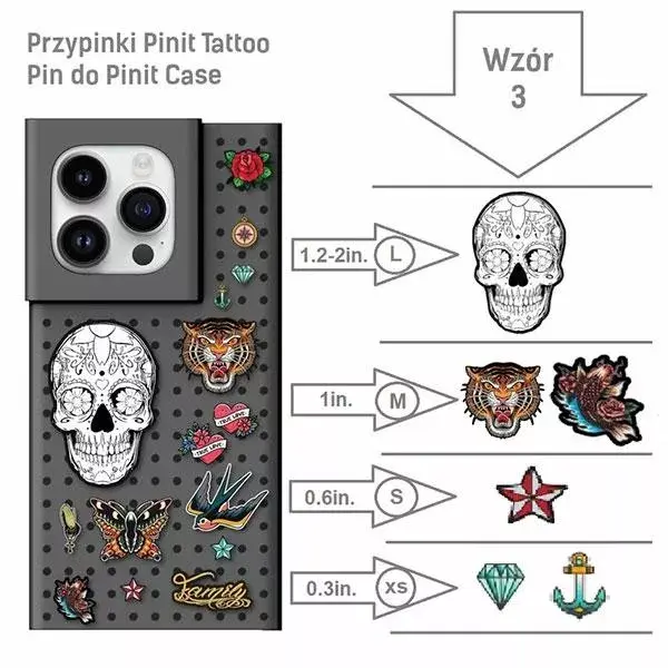 Pinit Tattoo Case for iPhone 13/14/15 6.1" Photo 2