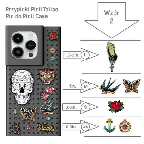 Pinit PiniPhone 14 Plus 15 Plus 6.7" Dynamic Tattoo case Photo 5