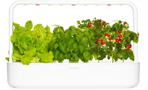 Click Grow Smart Garden 9 Pro Starter Kit White with Bluetooth App Control and Automatic Watering