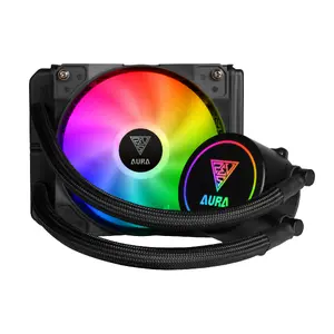 GAMDIAS AURA GL120 Processor Liquid Cooling Kit with 12 cm Fan and Black Color