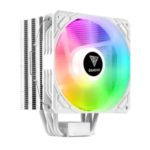 GAMDIAS Boreas E1-410 WH Процессорный воздушный кулер с 12 см вентилятором, гидравлический подшипник, белый RGB